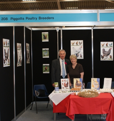 Brian and Mary at the Piggotts Poultry stand at the British Pig&Poultry Fair 2008